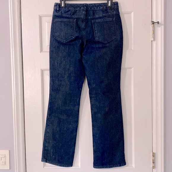 Coldwater Creek Dark Blue Mini Bootcut Leg Natural Fit Jeans - Picture 4 of 10